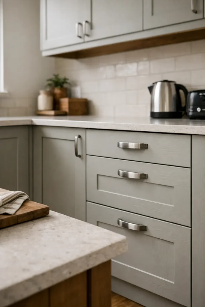 finished kitchen respray project in Belfast
